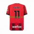 Camisola AC Milan Christian Pulisic 11 Homem Equipamento Primeiro 2023-2024 Manga Curta